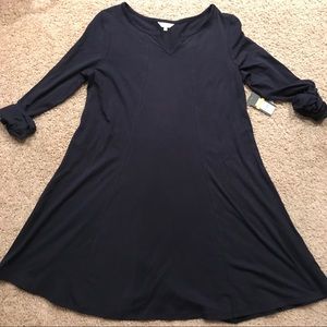 Crown and Ivy Navy Swing Dress, NWT